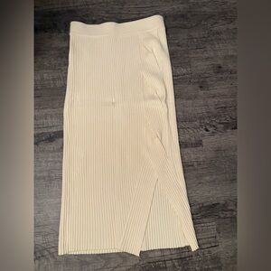 Cream knit bodycon skirt… a fun basic for your closet by Maeve!